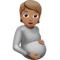 Pregnant Person- Medium Skin Tone emoji on Apple